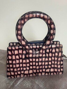 LUAR Croc embossed bag